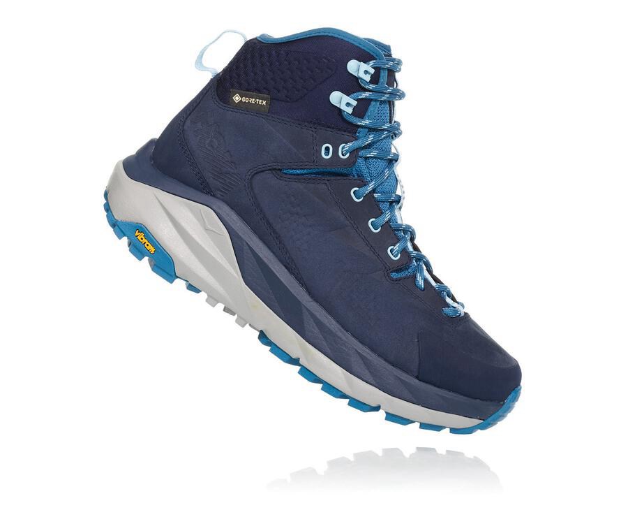 Botas De Montaña Hoka One One Mujer Azul Marino - Kaha Gore-Tex - DABK10295